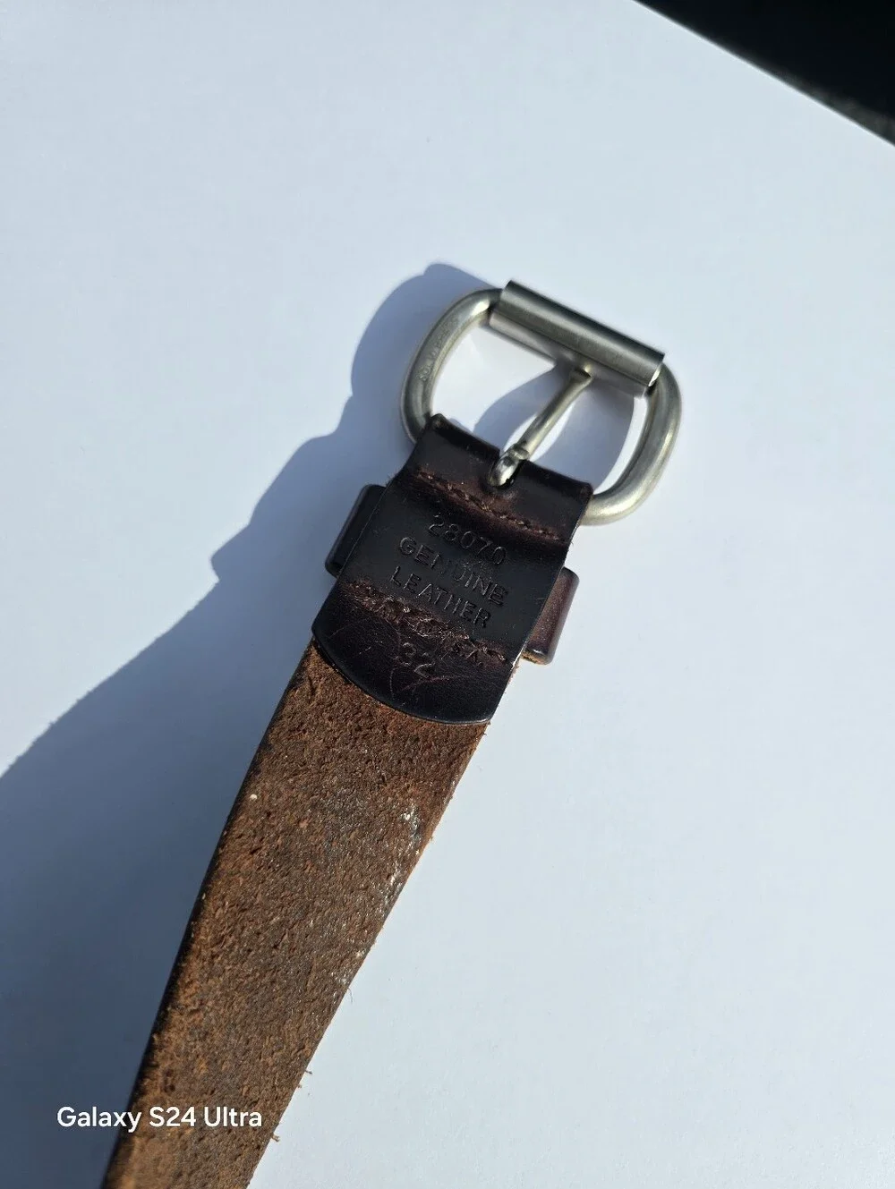 Abercrombie & Fitch 1999 Vintage Brown Leather 38” Belt 28070